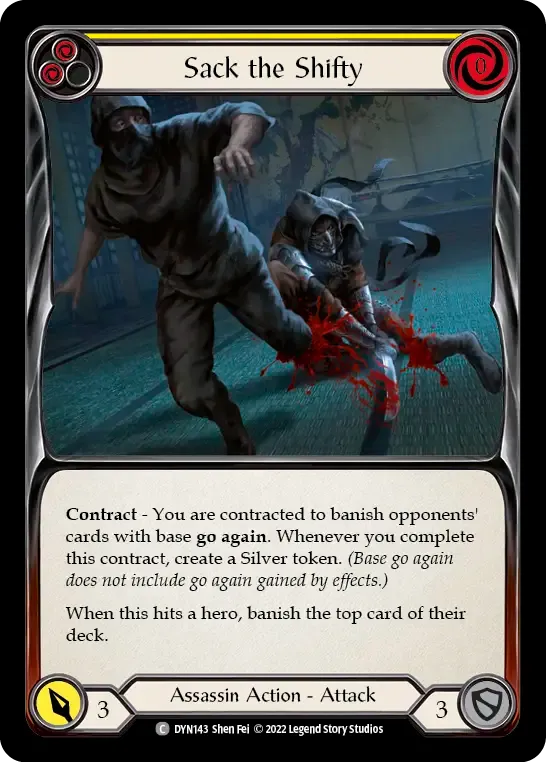 Sack the Shifty (Yellow) — Dynasty — Flesh and Blood