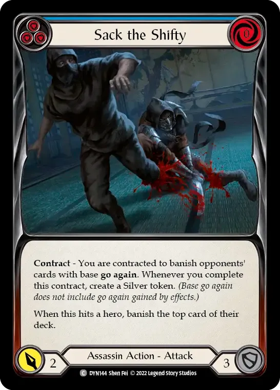 Sack the Shifty (Blue) — Dynasty — Flesh and Blood