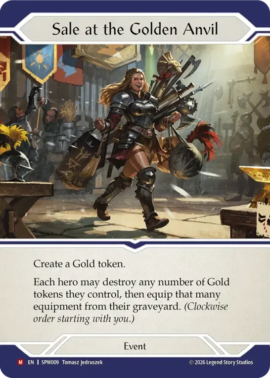 Sale at the Golden Anvil — Smash Palace - Chorus of Steel — Flesh and Blood