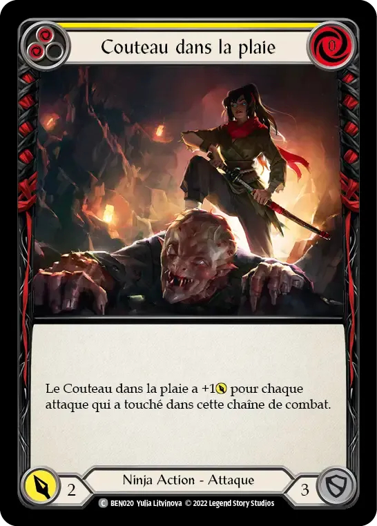 Couteau dans la plaie — Benji - Blitz Deck — Flesh and Blood