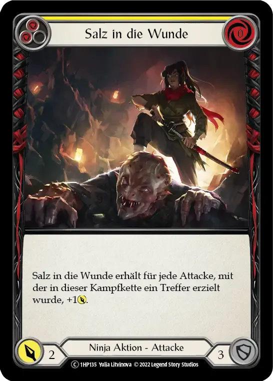 Salt the Wound (Yellow) — History Pack 1 - Black Label — Flesh and Blood