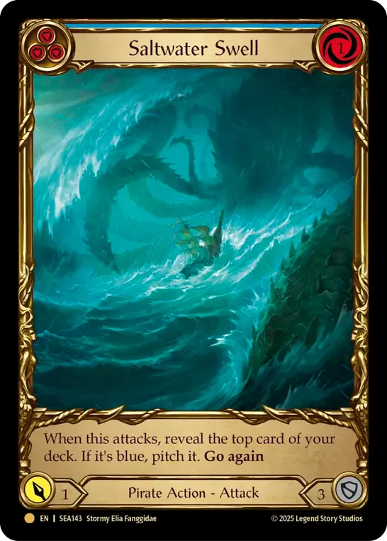 Saltwater Swell (Blue) — High Seas - Treasure Pack — Flesh and Blood