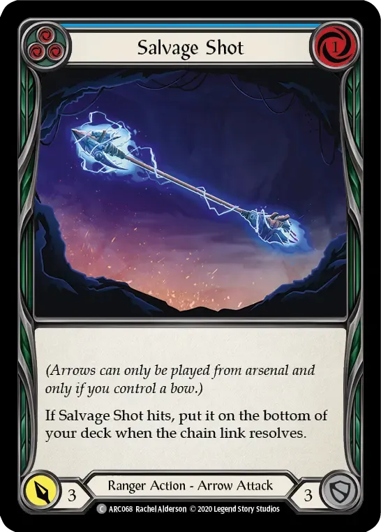 Salvage Shot (Blue) from Arcane Rising - Unlimited - Flesh and Blood