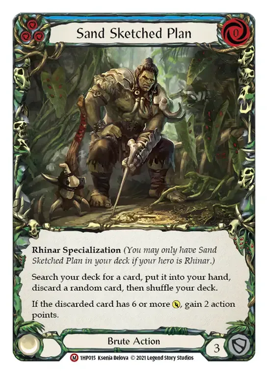 Sand Sketched Plan from History Pack 1 - Flesh and Blood