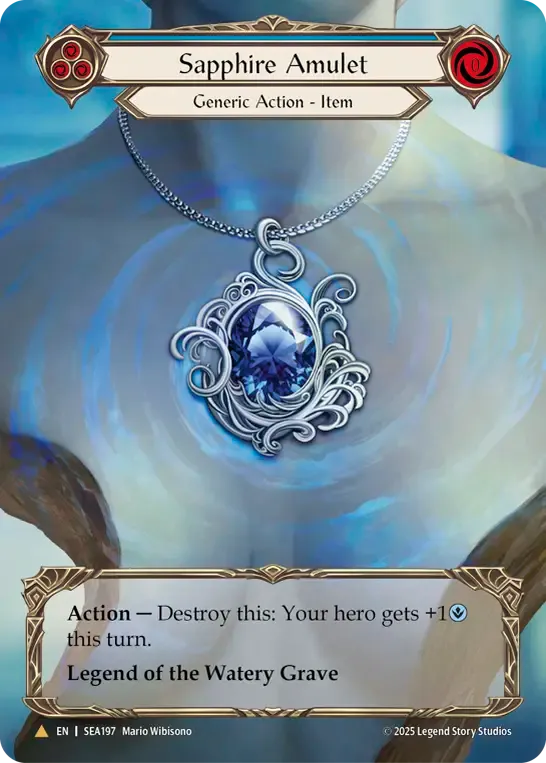 Sapphire Amulet from High Seas - Treasure Pack - Flesh and Blood