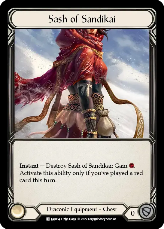 Sash of Sandikai — Fai - Blitz Deck — Flesh and Blood