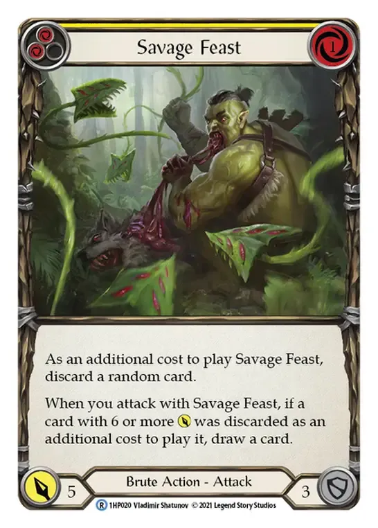 Savage Feast (Yellow) from History Pack 1 - Flesh and Blood