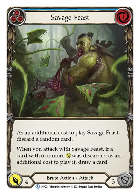 Savage Feast (Blue) from History Pack 1 - Flesh and Blood