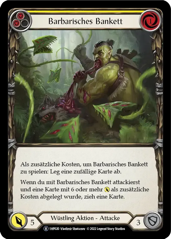 Savage Feast (Yellow) — History Pack 1 - Black Label — Flesh and Blood