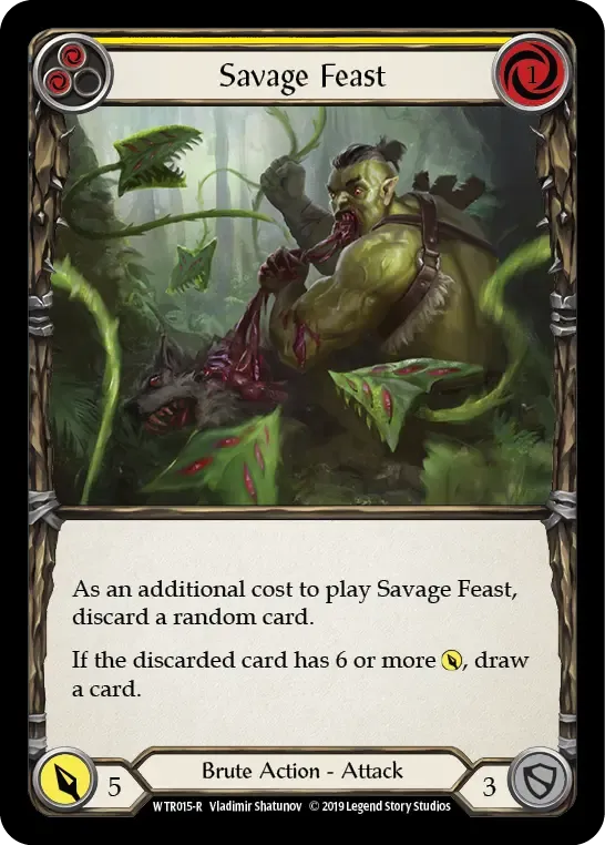 Savage Feast (Yellow) from Welcome to Rathe - Flesh and Blood