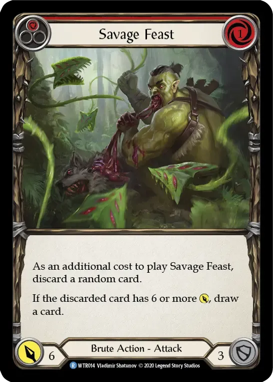 Savage Feast (Red) — Welcome to Rathe - Unlimited — Flesh and Blood