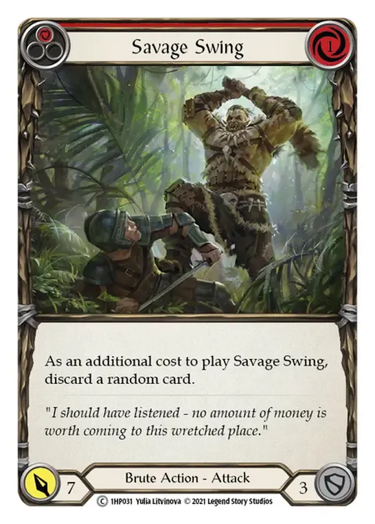 Savage Swing (Red) from History Pack 1 - Flesh and Blood
