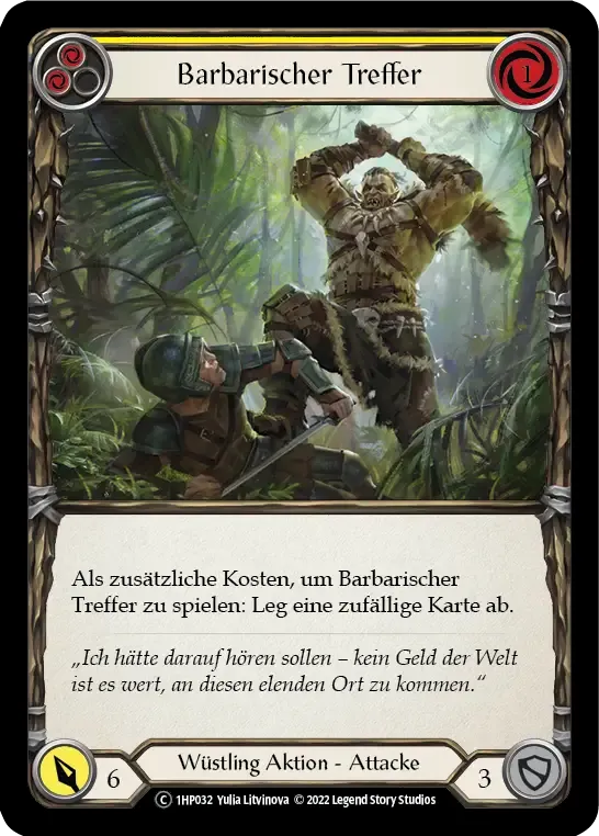 Savage Swing (Yellow) — History Pack 1 - Black Label — Flesh and Blood