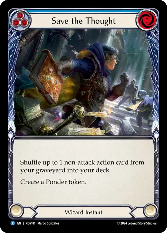 Save the Thought (Blue) — Rosetta — Flesh and Blood