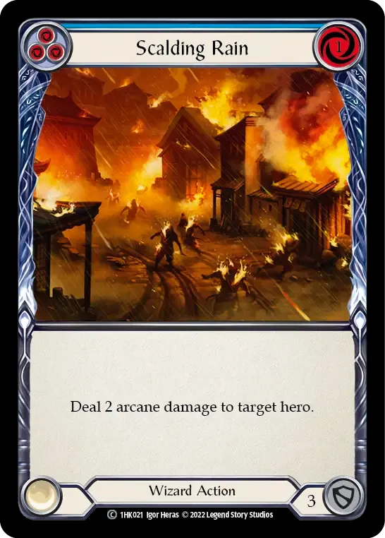 Scalding Rain (Blue) — Kano - Blitz Deck — Flesh and Blood