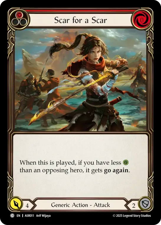 Scar for a Scar (Red) — Armory Deck - Ira, Scarlet Revenger — Flesh and Blood
