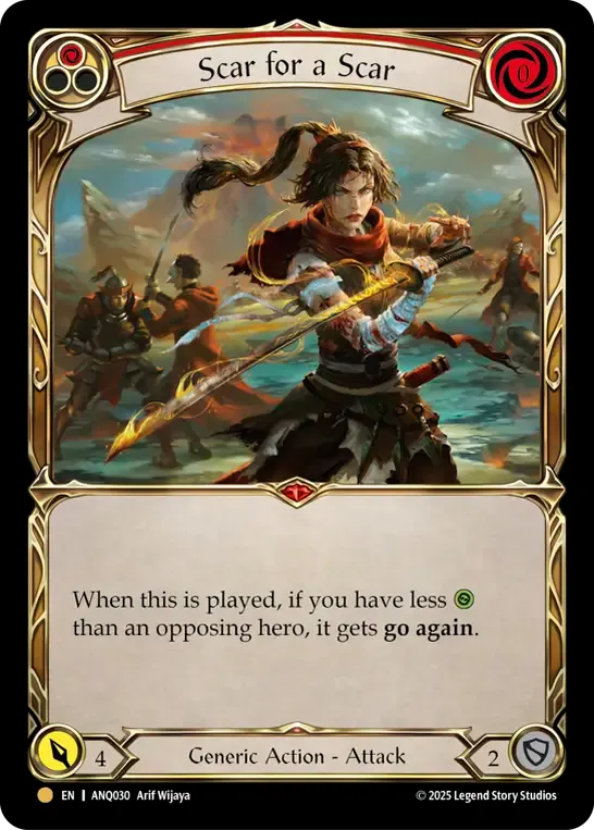 Scar for a Scar (Red) — Compendium of Rathe - Antiquity Pack — Flesh and Blood