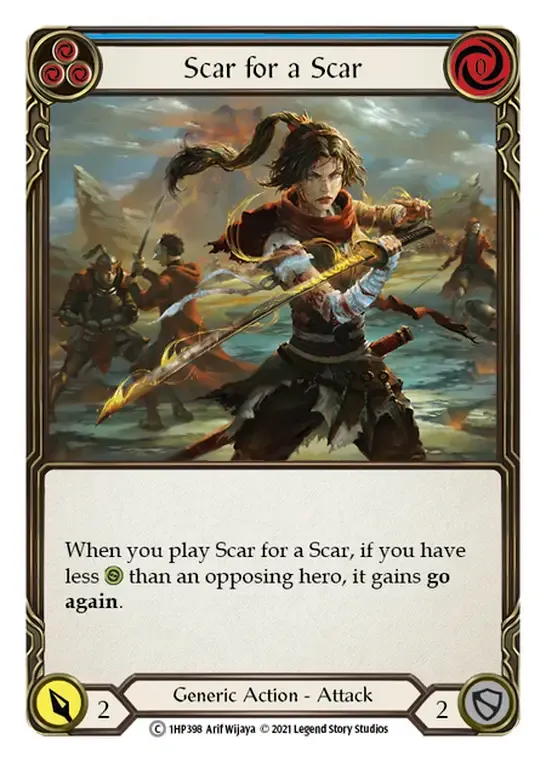 Scar for a Scar (Blue) — History Pack 1 — Flesh and Blood