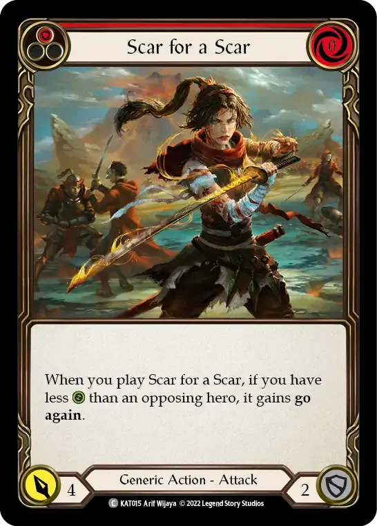 Scar for a Scar (Red) — Katsu - Blitz Deck — Flesh and Blood