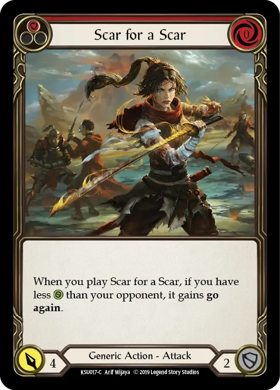 Scar for a Scar (Red) — Katsu, the Wanderer - Hero Deck — Flesh and Blood