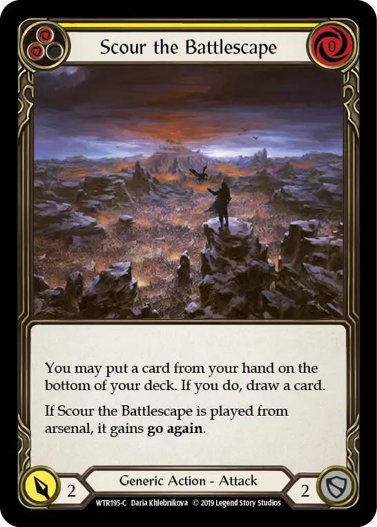 Scour the Battlescape (Yellow) — Welcome to Rathe — Flesh and Blood