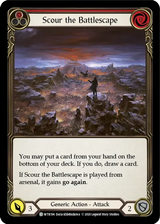 Scour the Battlescape (Red) — Welcome to Rathe - Unlimited — Flesh and Blood