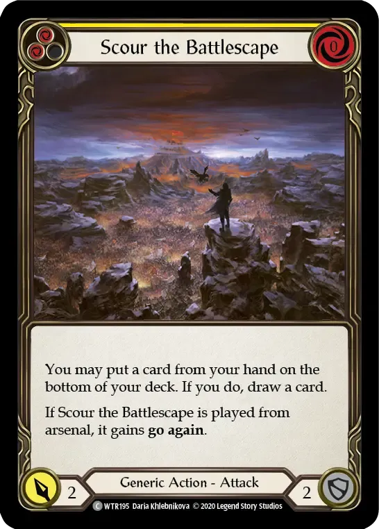 Scour the Battlescape (Yellow) — Welcome to Rathe - Unlimited — Flesh and Blood