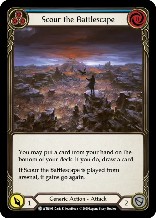 Scour the Battlescape (Blue) — Welcome to Rathe - Unlimited — Flesh and Blood