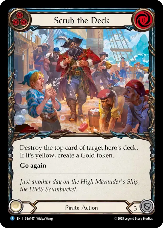 Scrub the Deck (Blue) — High Seas — Flesh and Blood