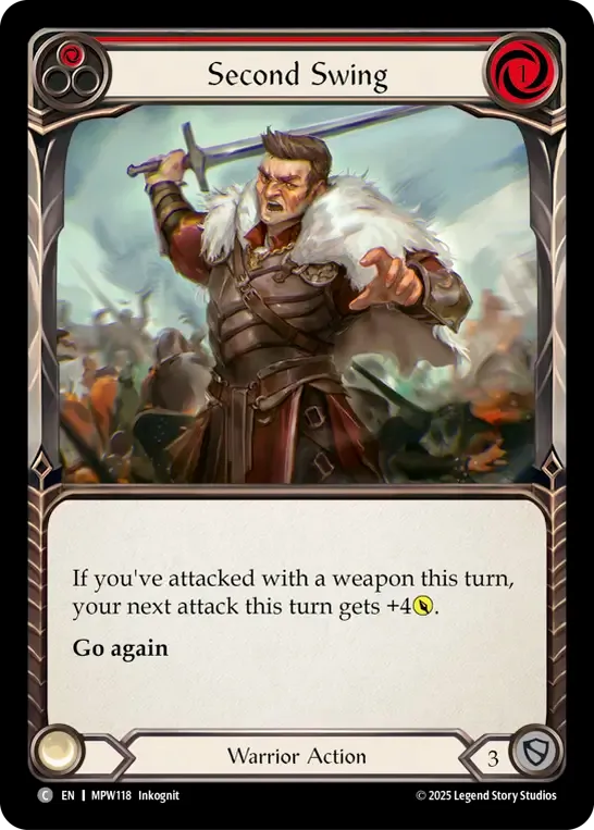 Second Swing (Red) — Mastery Pack Warrior — Flesh and Blood
