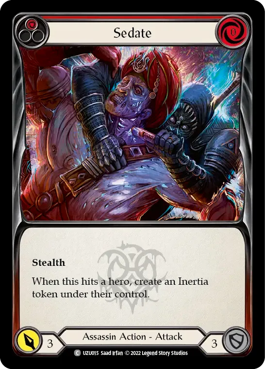 Sedate (Red) from Uzuri - Blitz Deck - Flesh and Blood