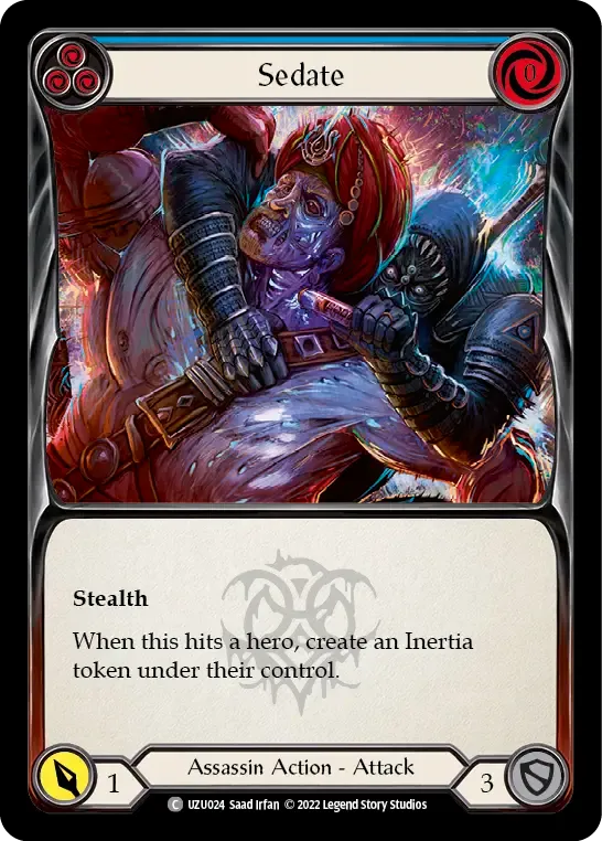 Sedate (Blue) from Uzuri - Blitz Deck - Flesh and Blood