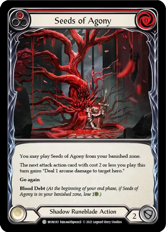 Seeds of Agony (Red) — Monarch — Flesh and Blood
