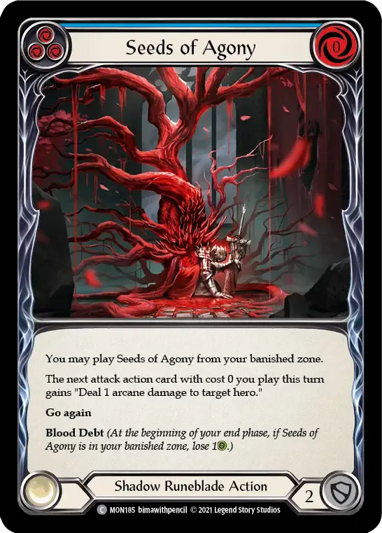 Seeds of Agony (Blue) — Monarch — Flesh and Blood