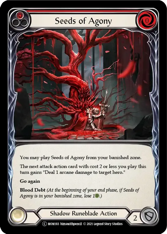 Seeds of Agony (Red) — Monarch - Unlimited — Flesh and Blood