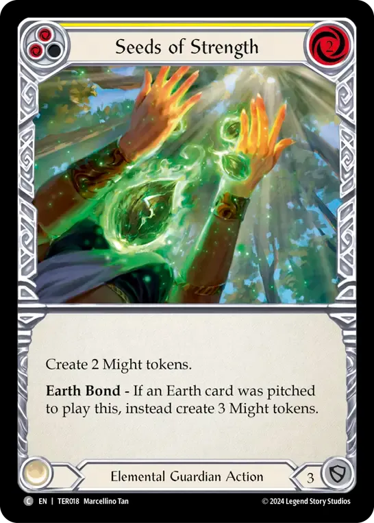Seeds of Strength (Yellow) — 1st Strike - Terra — Flesh and Blood