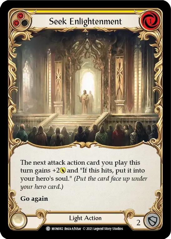 Seek Enlightenment (Yellow) — Monarch — Flesh and Blood