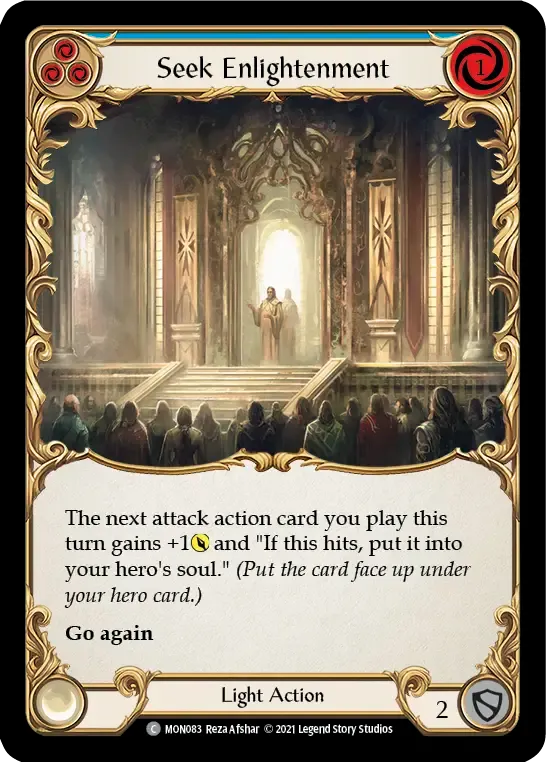 Seek Enlightenment (Blue) — Monarch — Flesh and Blood