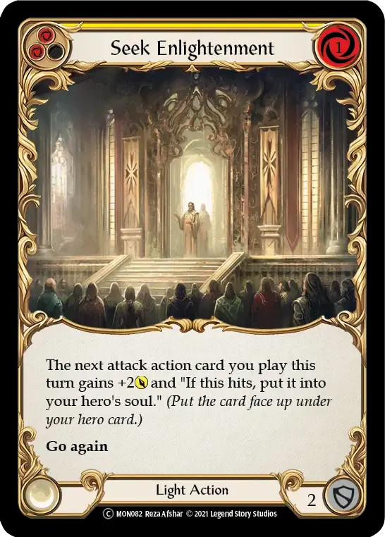 Seek Enlightenment (Yellow) — Monarch - Unlimited — Flesh and Blood