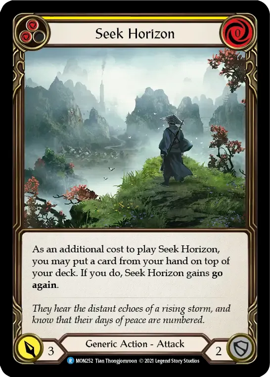 Seek Horizon (Yellow) — Monarch — Flesh and Blood