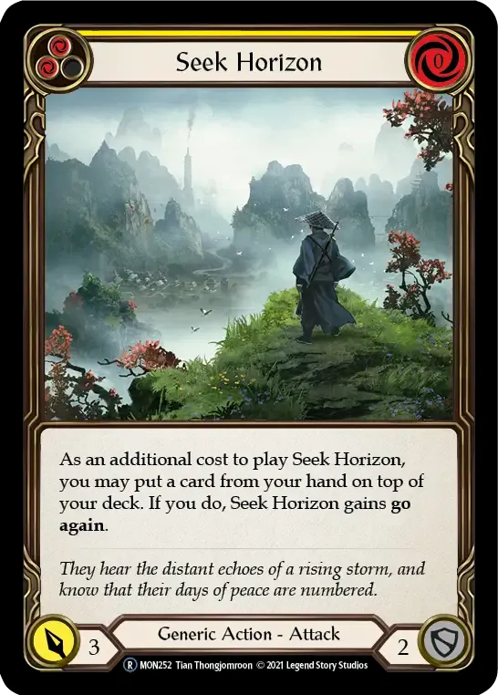 Seek Horizon (Yellow) — Monarch - Unlimited — Flesh and Blood