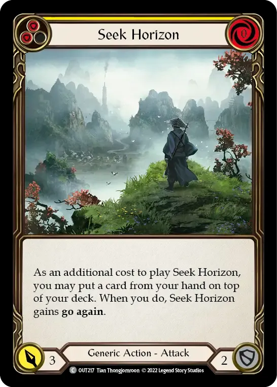 Seek Horizon (Yellow) — Outsiders — Flesh and Blood