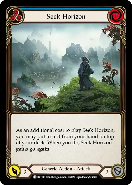 Seek Horizon (Blue) — Outsiders — Flesh and Blood