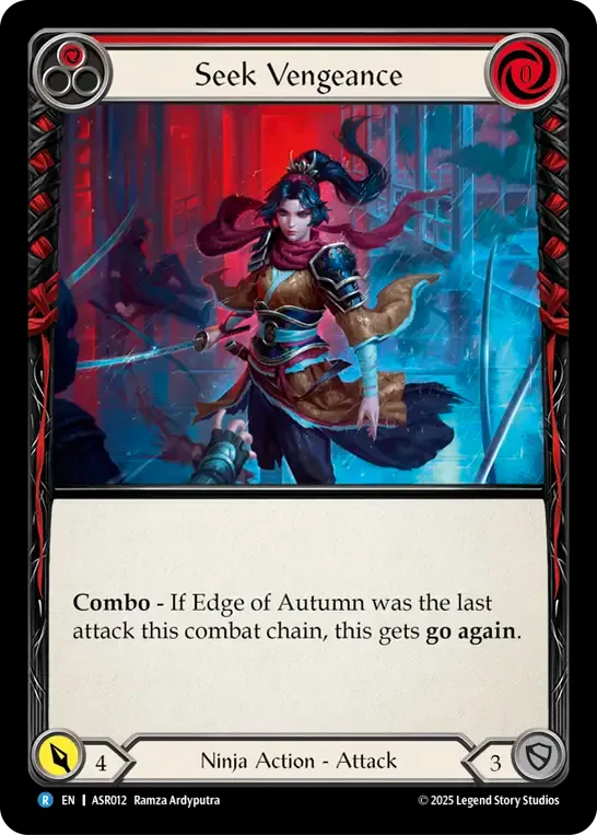 Seek Vengeance (Red) — Armory Deck - Ira, Scarlet Revenger — Flesh and Blood