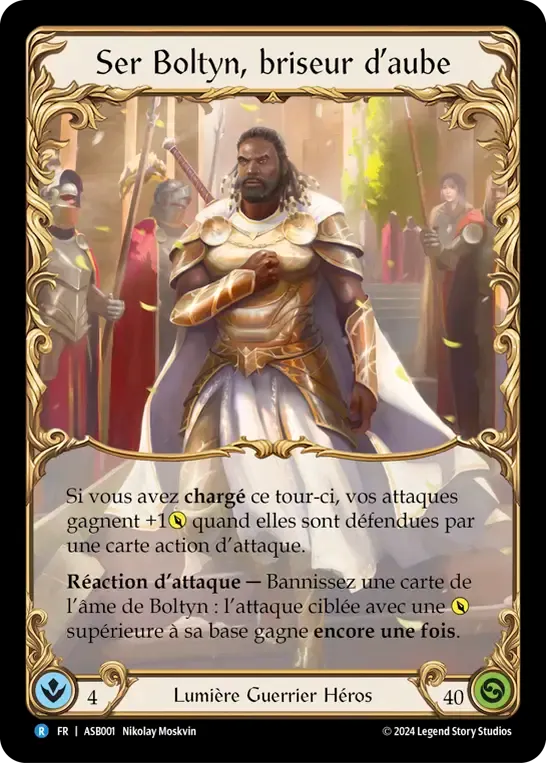 Ser Boltyn, briseur d’aube — Armory Deck - Ser Boltyn, Breaker of Dawn — Flesh and Blood