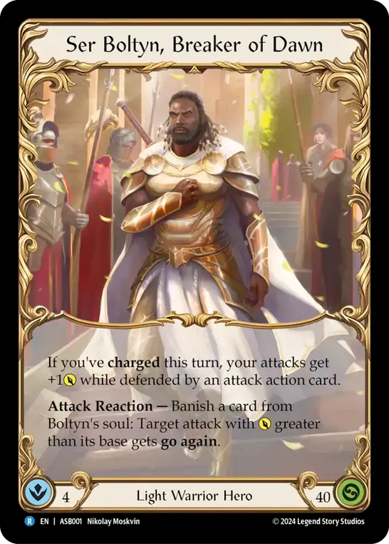 Ser Boltyn, Breaker of Dawn — Armory Deck - Ser Boltyn, Breaker of Dawn — Flesh and Blood
