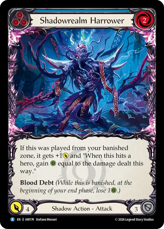 Shadowrealm Harrower (Blue) — Usurp the Shadow Throne — Flesh and Blood