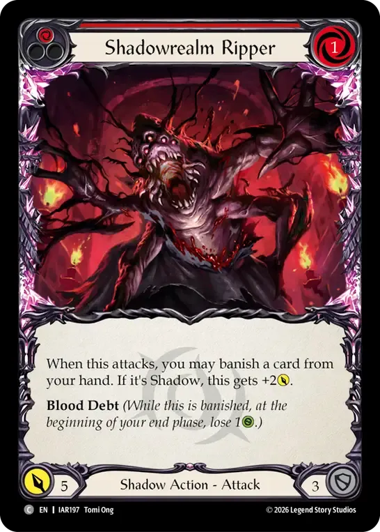 Shadowrealm Ripper (Red) — Usurp the Shadow Throne — Flesh and Blood