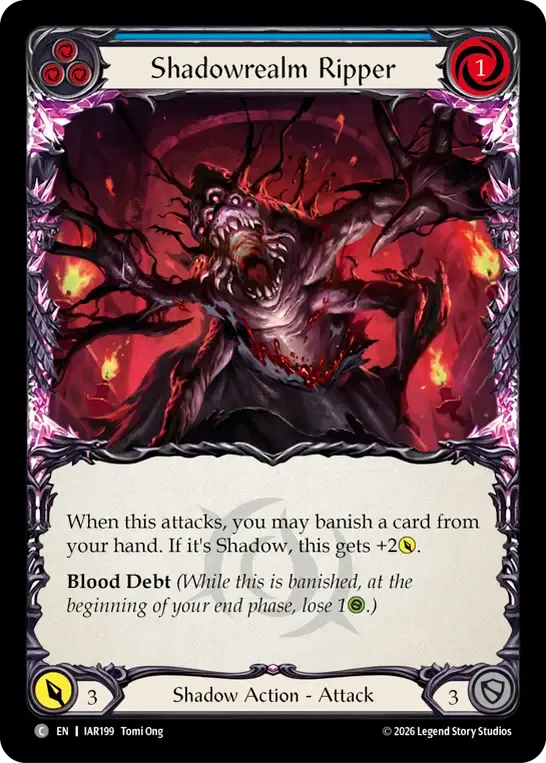 Shadowrealm Ripper (Blue) — Usurp the Shadow Throne — Flesh and Blood