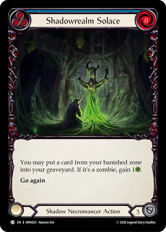 影の地の安らぎ — Armory Deck - Malice, Domina of the Dead — Flesh and Blood
